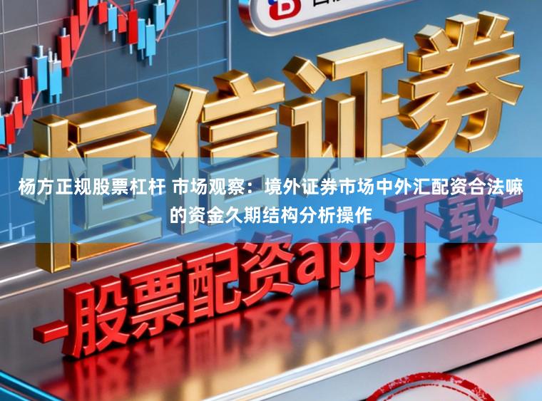 杨方正规股票杠杆 市场观察：境外证券市场中外汇配资合法嘛的资金久期结构分析操作